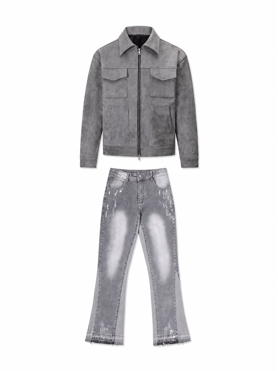 Grey Vintage Casual
