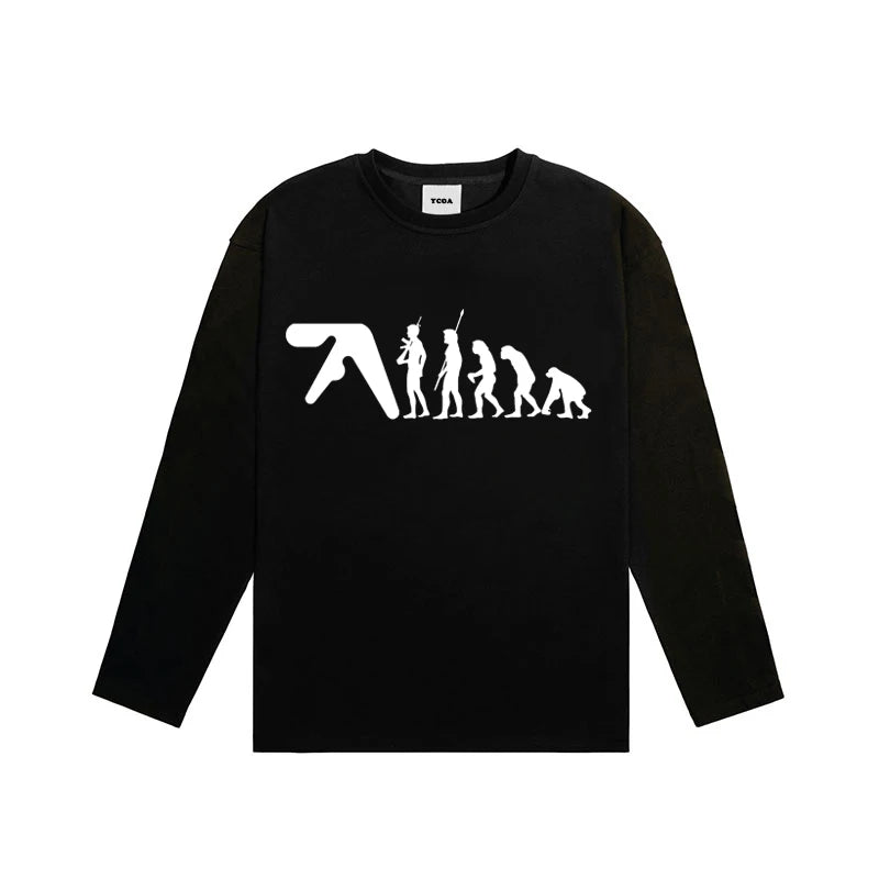 Aphex Twin T-Shirt — Streetwear Y2K Graphique Oversize Unisexe