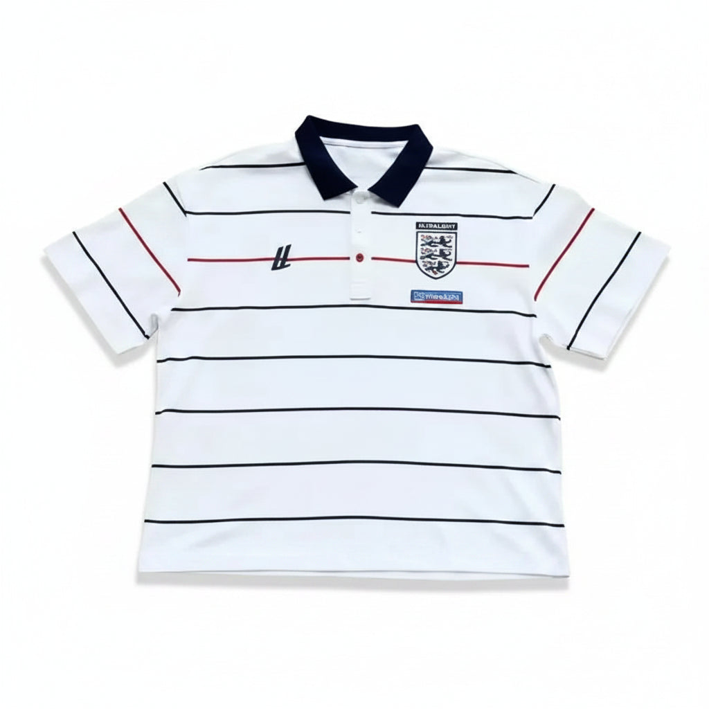 Polo ENGLAND Y2K Brodé