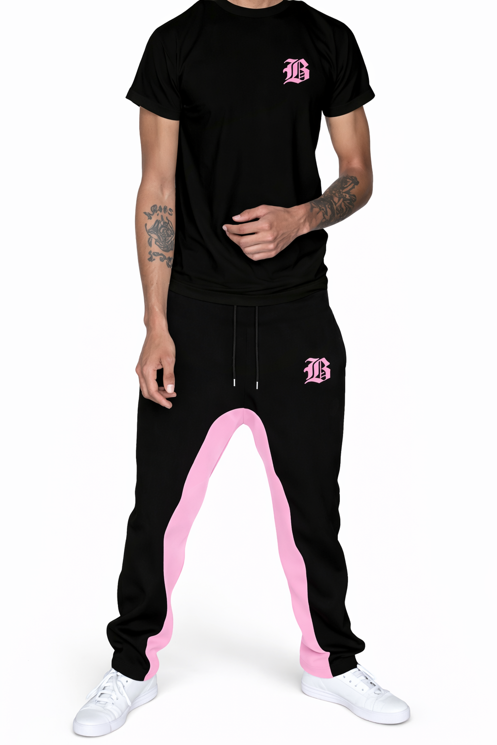 Ensemble Top à manches courtes col rond imprimé Manfinity Roughcore