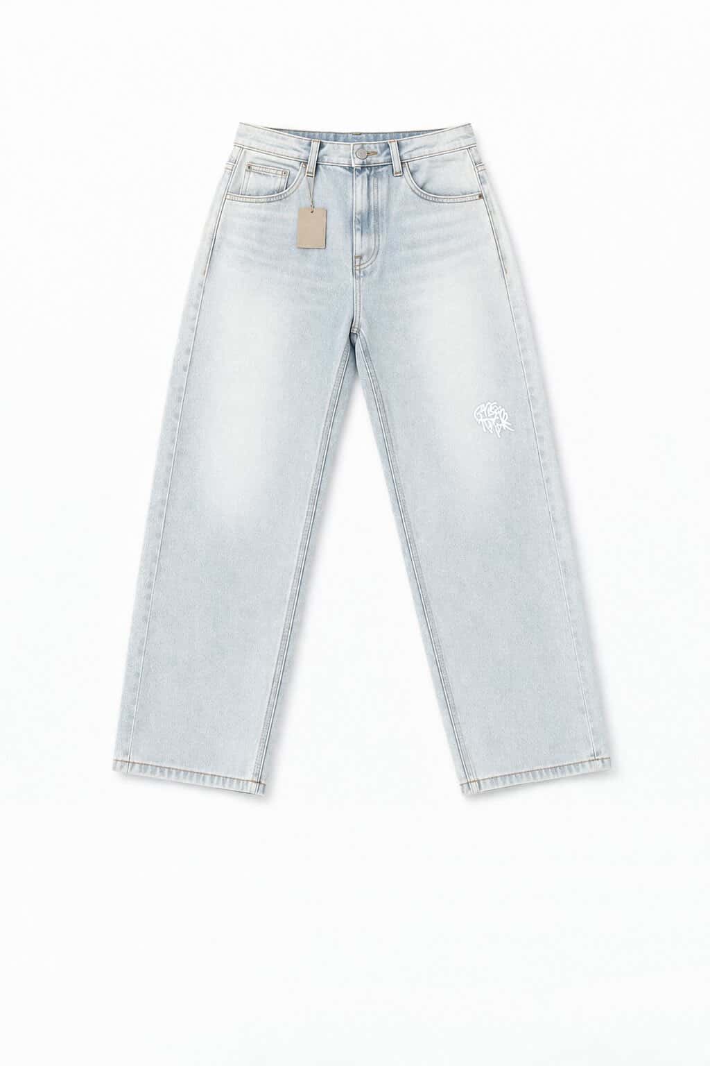 Jean Mertra Délavé Vintage — Denim Streetwear Brodé