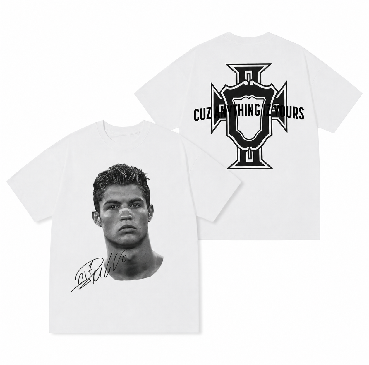T-shirt imprimé Cristiano Ronaldo Face