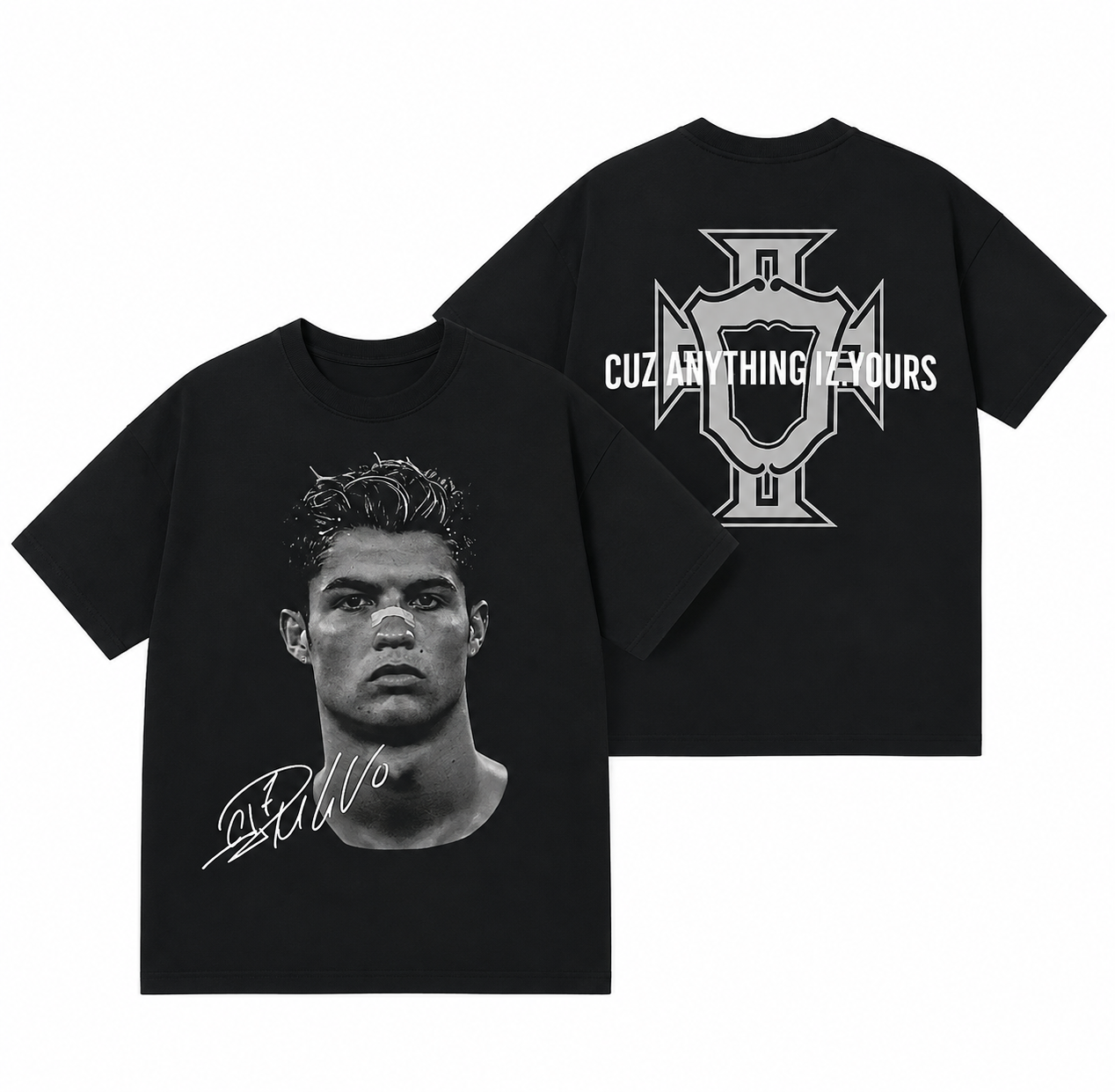 T-shirt imprimé Cristiano Ronaldo Face