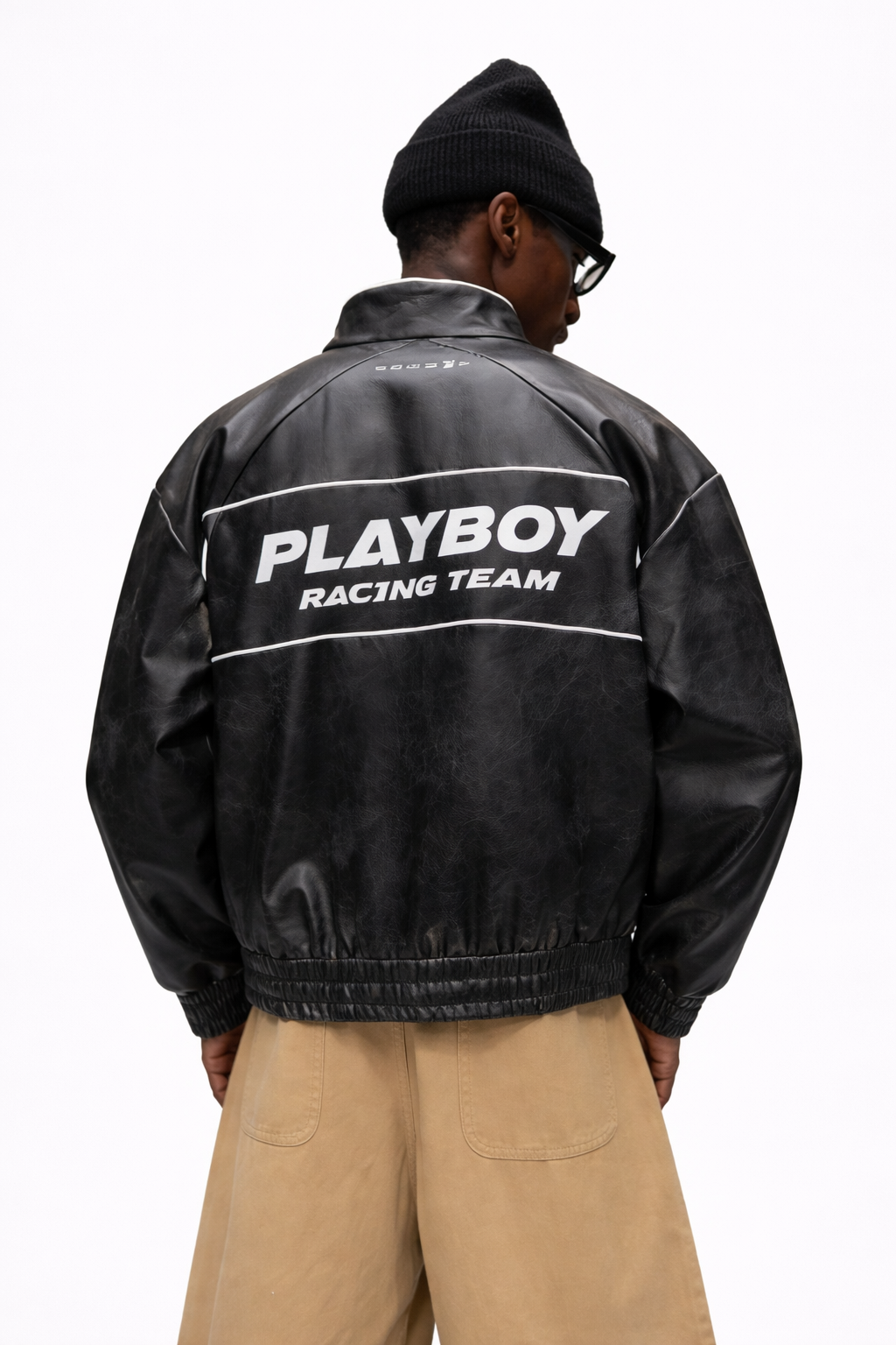 Veste en cuir PLAYBOY X SUMWON