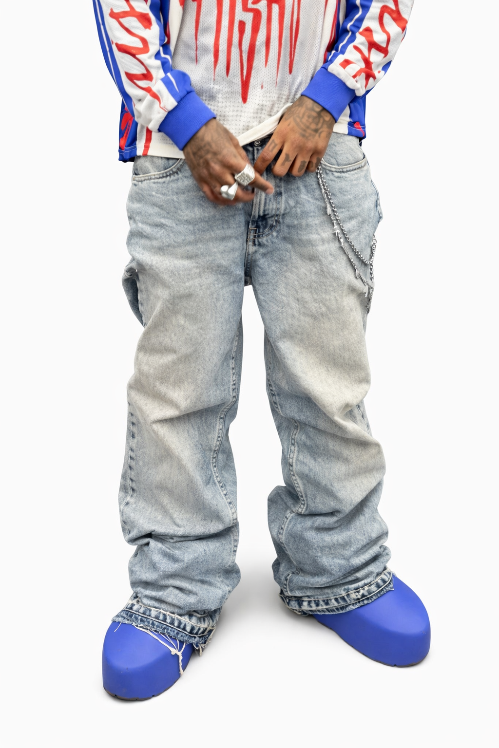 Jeans Flare amples vintage retro