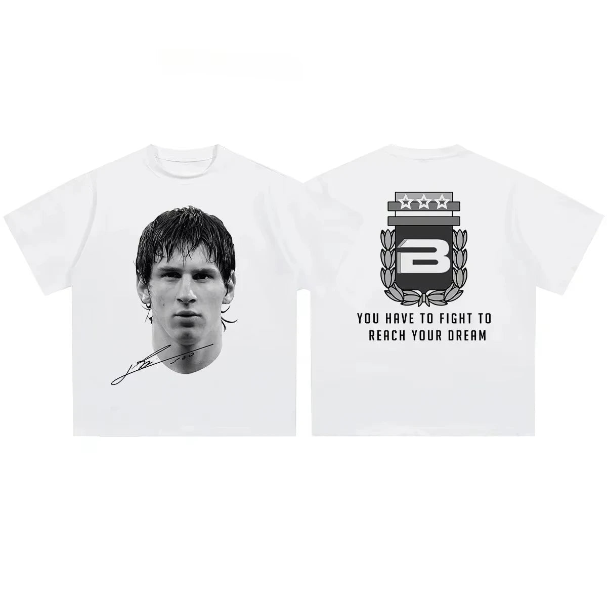 T-shirt imprimé Lionel Messi Face