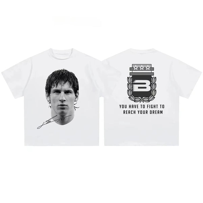 Lionel Messi Face Print T-Shirt