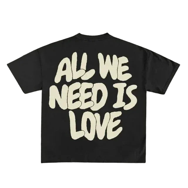 T-shirt Y2K Money Style Imprimé — Streetwear Oversize