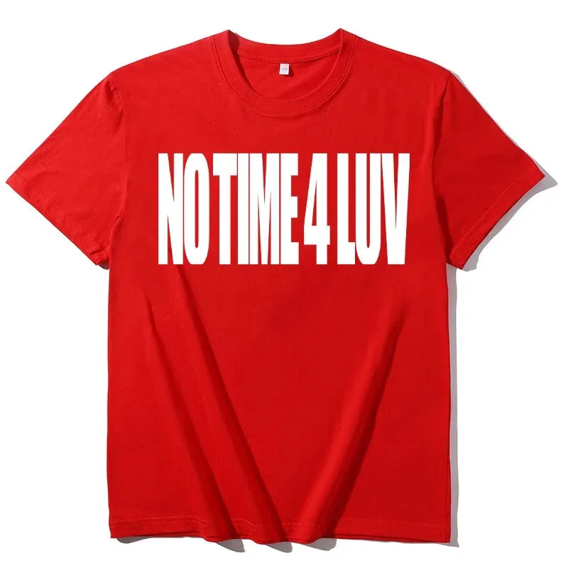 T-Shirt No Time — Streetwear Unisexe Graphique Grunge Harajuku