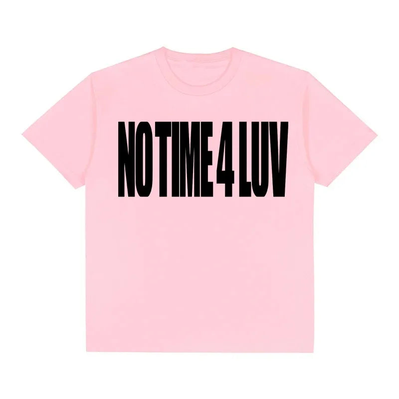 T-Shirt No Time — Streetwear Unisexe Graphique Grunge Harajuku