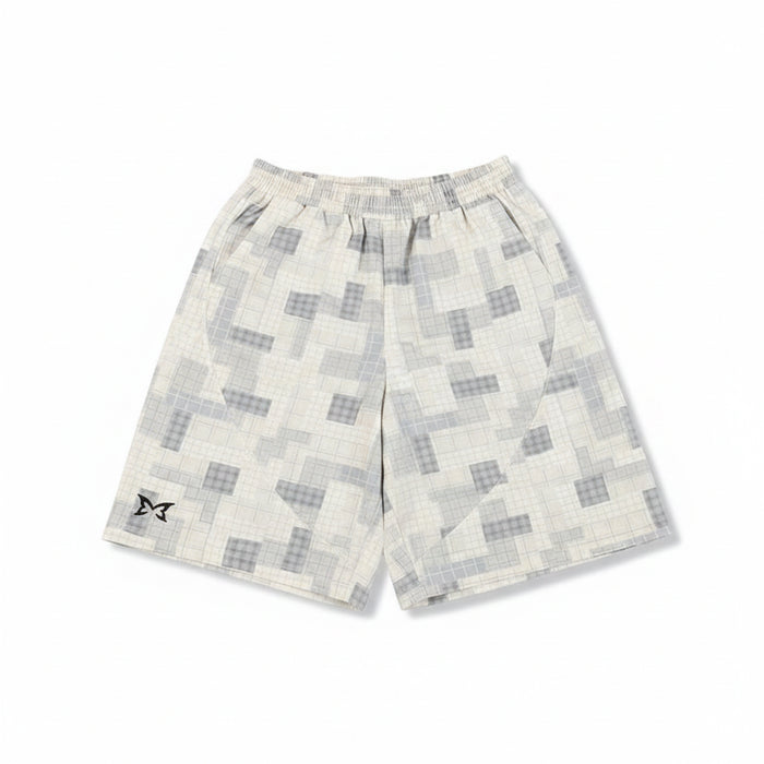 Short à Carreaux Gris Vyron