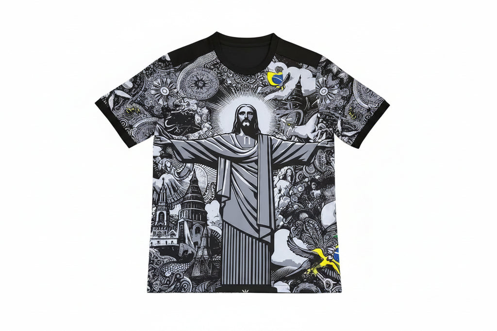 T-shirt Football Jesus Brazil