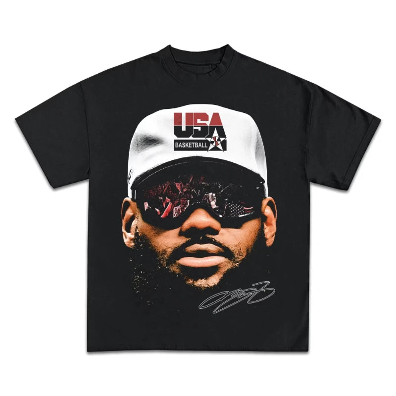 T-Shirt LeBron James — Streetwear Vintage Basket-Ball