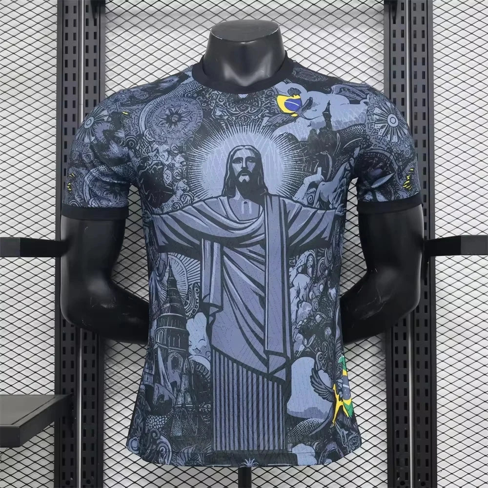 T-shirt Football Jesus Brazil
