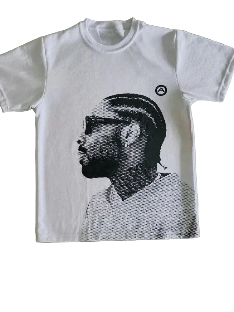T-shirt Vintage Y2K Hip-Hop Surdimensionné — Streetwear Graphique