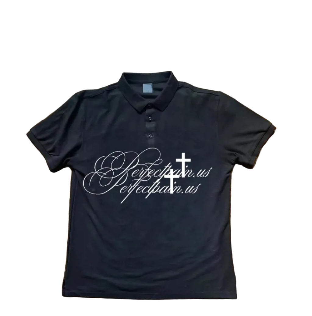 Polo Signature Dragon Imprimé — Y2K Rétro Streetwear