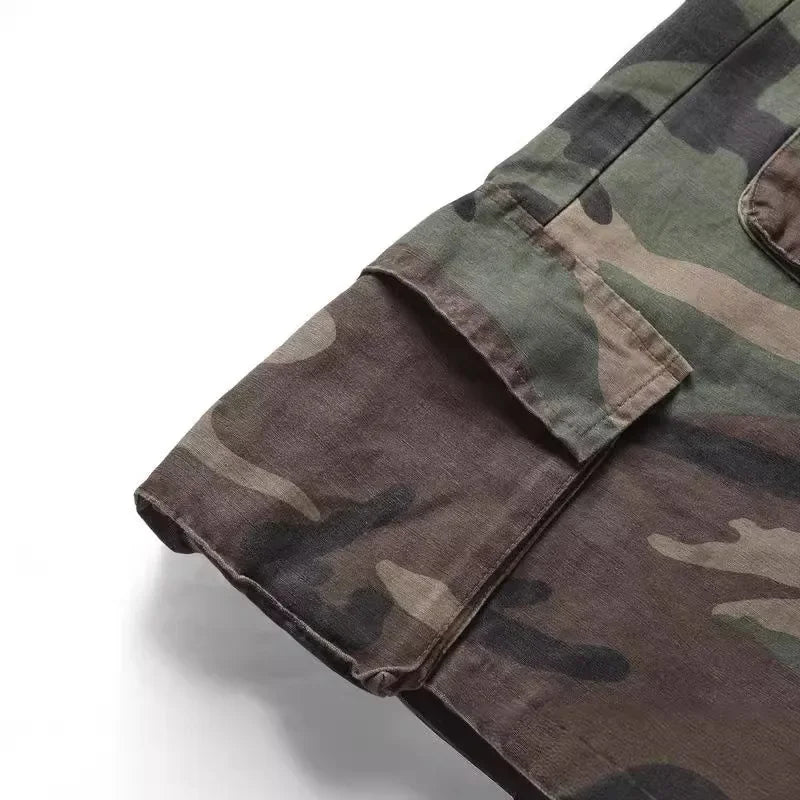 Short Cargo Denim Camouflage