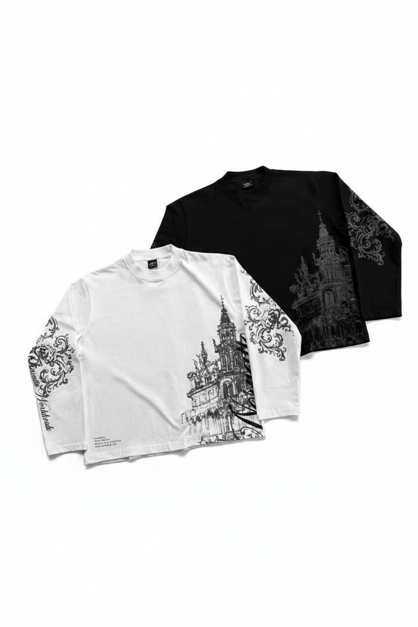 Longsleeve vintage Y2K Harajuku gothique