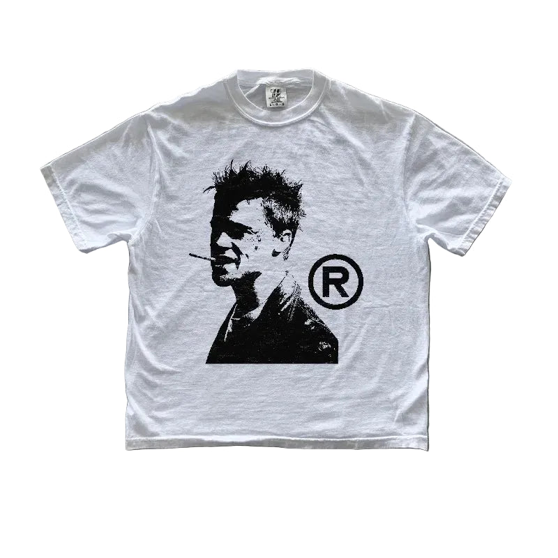 T-shirt rétro américain "Fight Club"