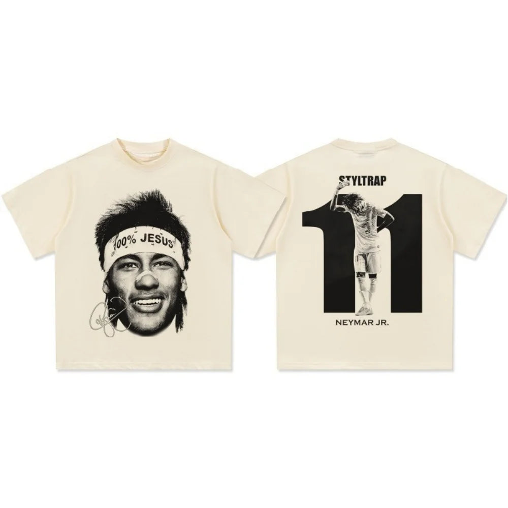 T-shirt Neymar Face Oversize — Streetwear Football