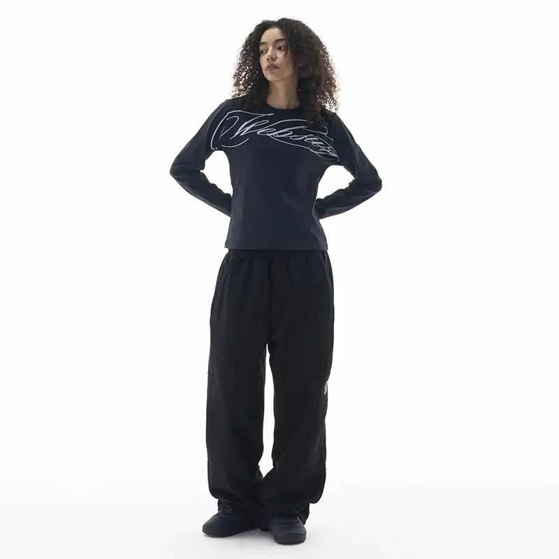 Longsleeve Y2K Websury Imprimé — Hip-Hop Streetwear Oversize