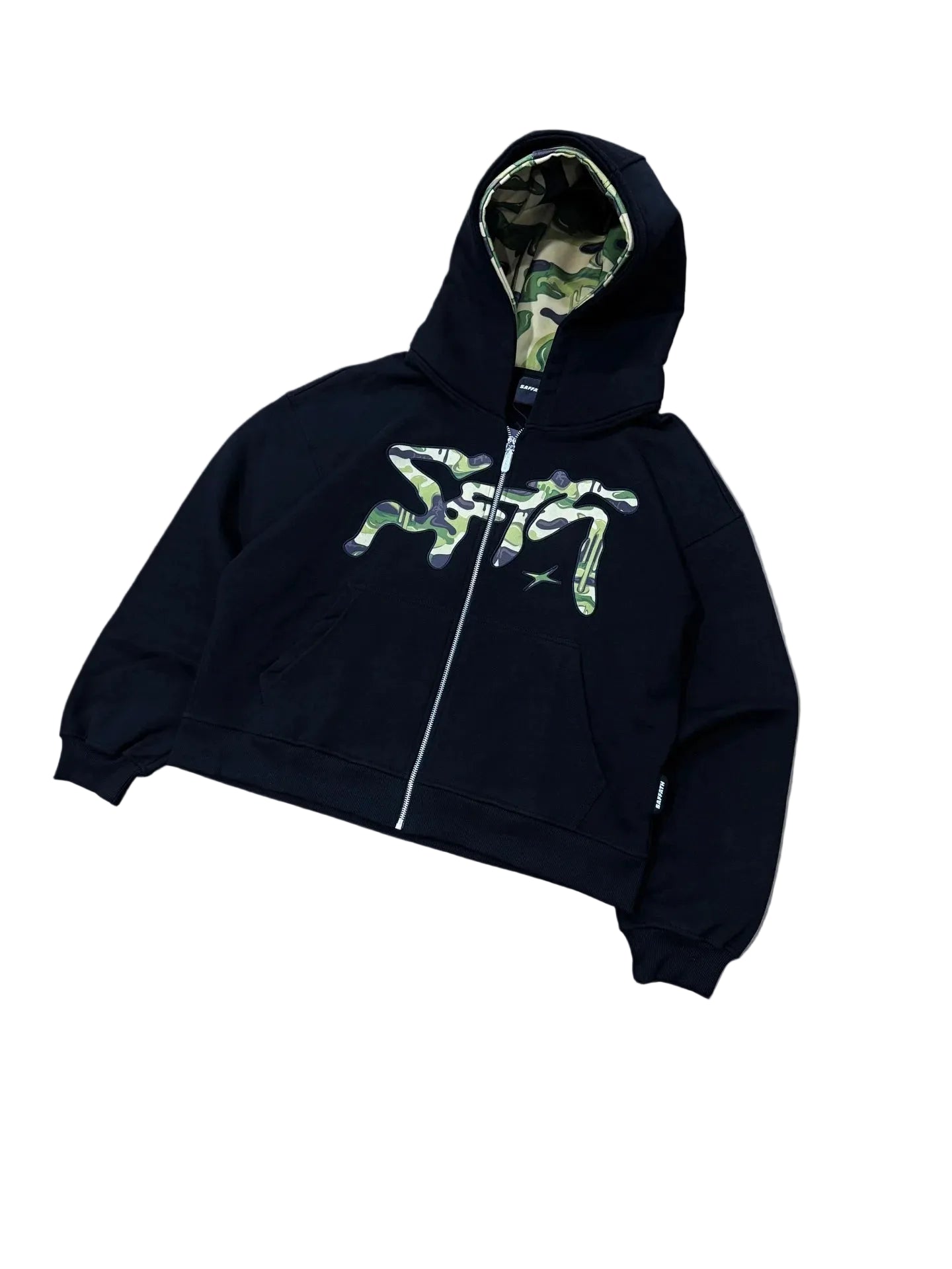 Zip Double Capuche Camouflage