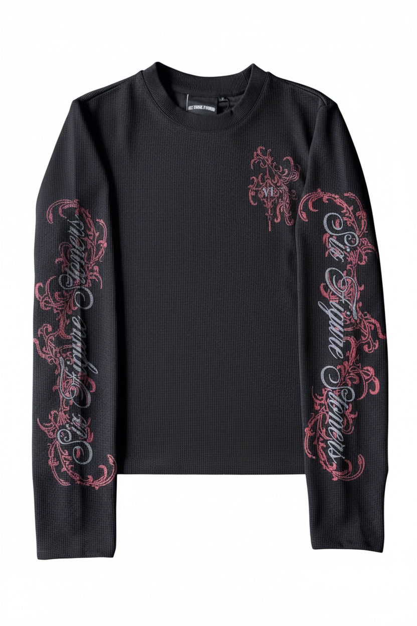 Longsleeve vintage Y2K Harajuku gothique