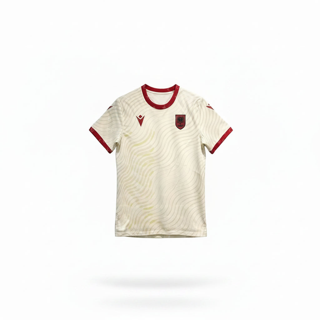 Maillots domicile et extérieur de l'Albanie 2026