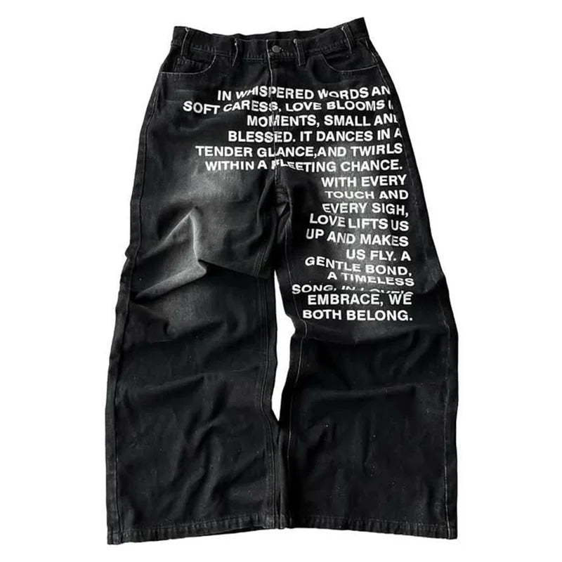 Jean Large Y2K — Streetwear Harajuku Homme