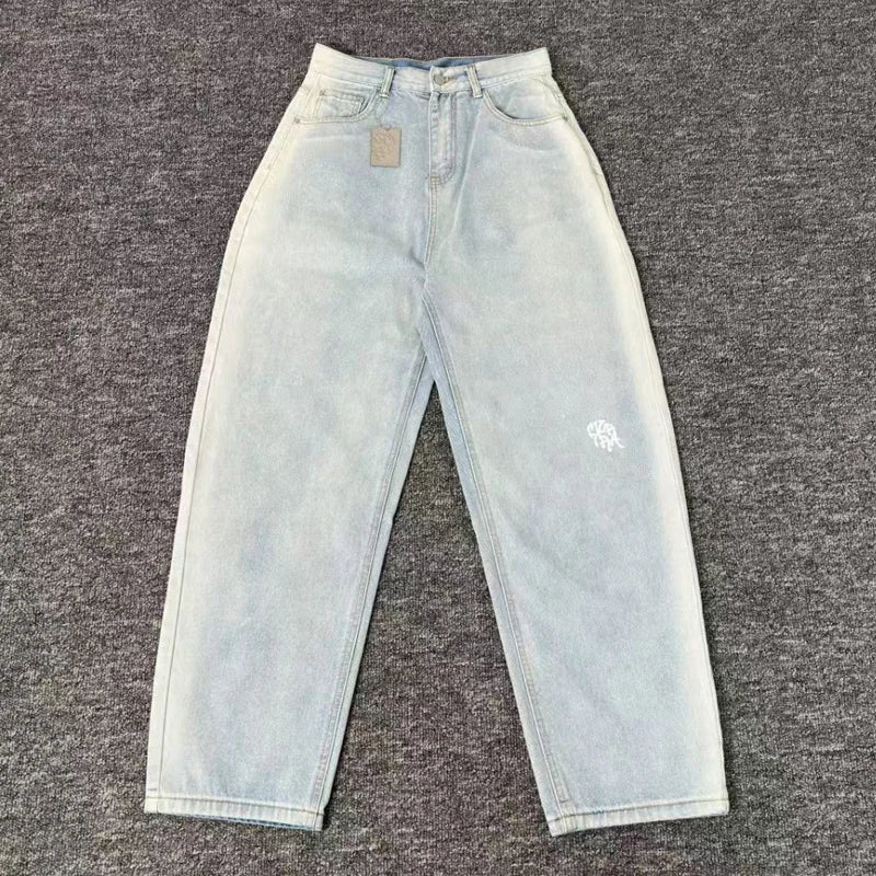Jean Mertra Délavé Vintage — Denim Streetwear Brodé