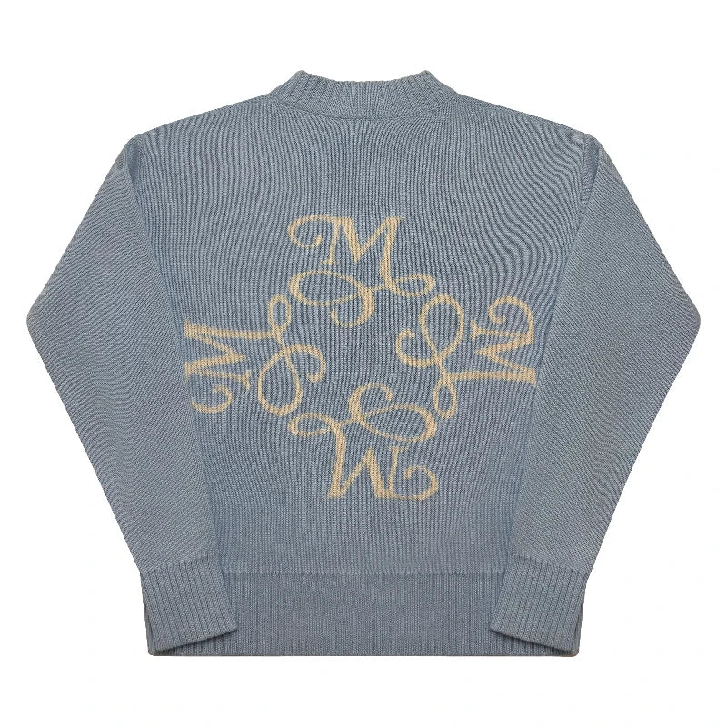 Pull Y2K Signature Logo Brodé — Streetwear Boxy