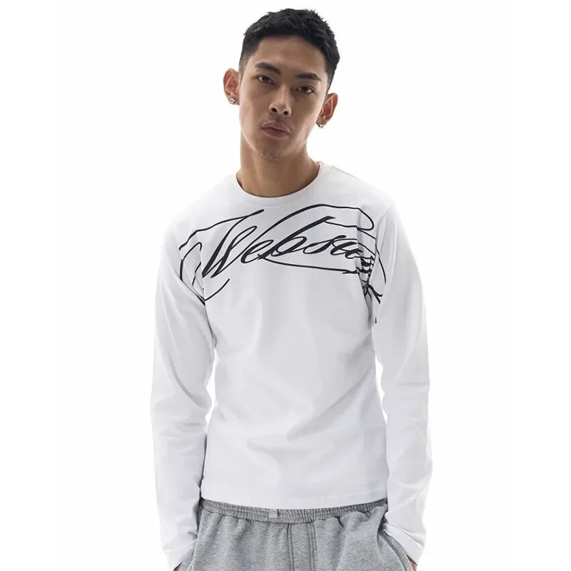 Longsleeve Y2K Websury Imprimé — Hip-Hop Streetwear Oversize
