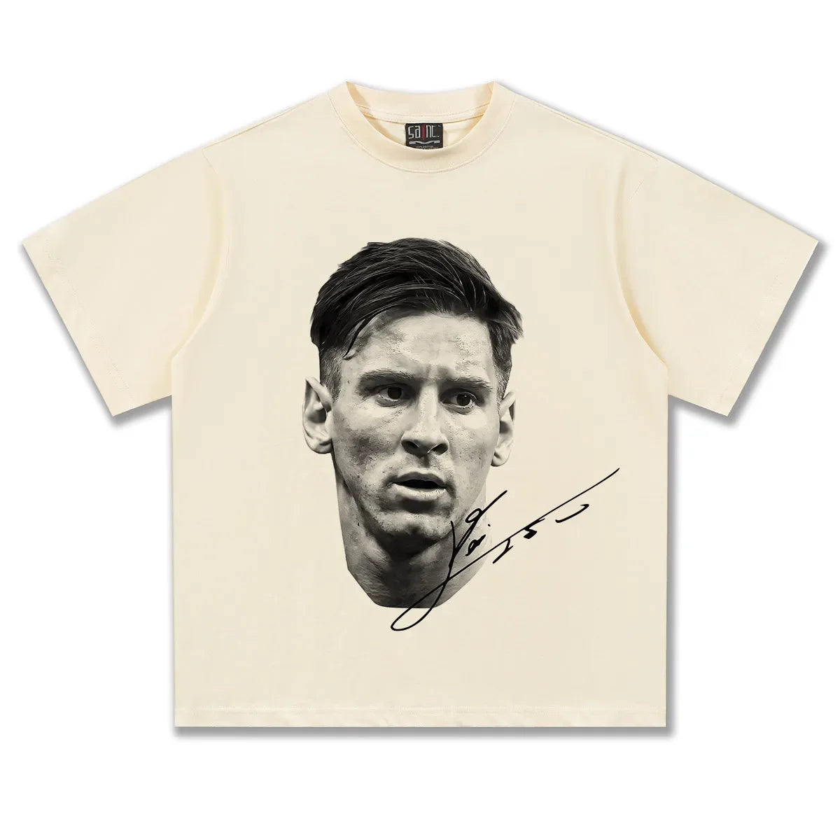 T-Shirt Messi Football Vintage — Streetwear Oversize Unisexe