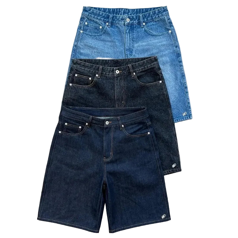 Y2K baggy denim shorts