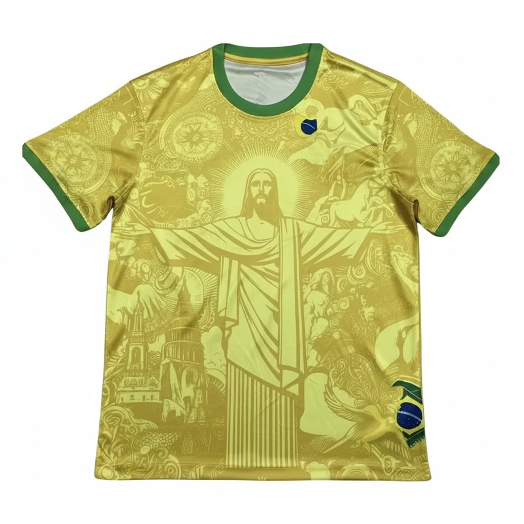 T-shirt Football Jesus Brazil