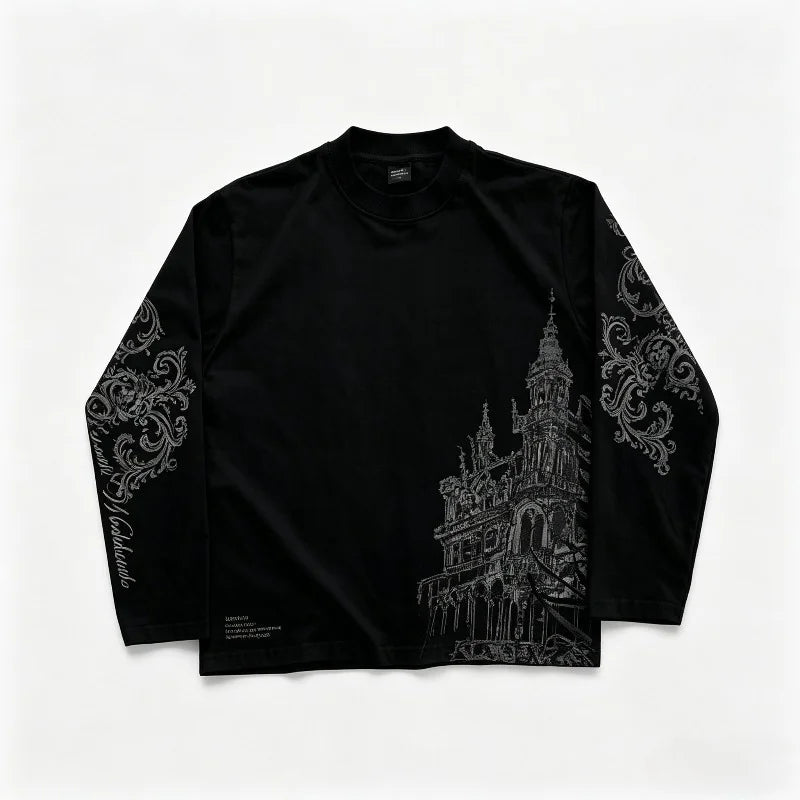 Longsleeve vintage Y2K Harajuku gothique