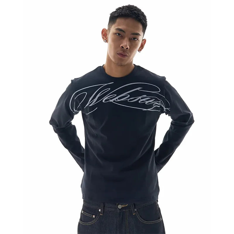 Longsleeve Y2K Websury Imprimé — Hip-Hop Streetwear Oversize