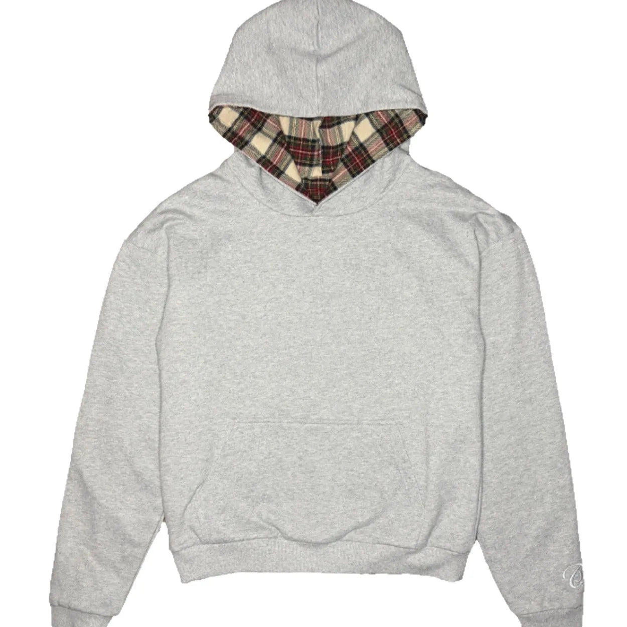 Pull a capuche quadrillé