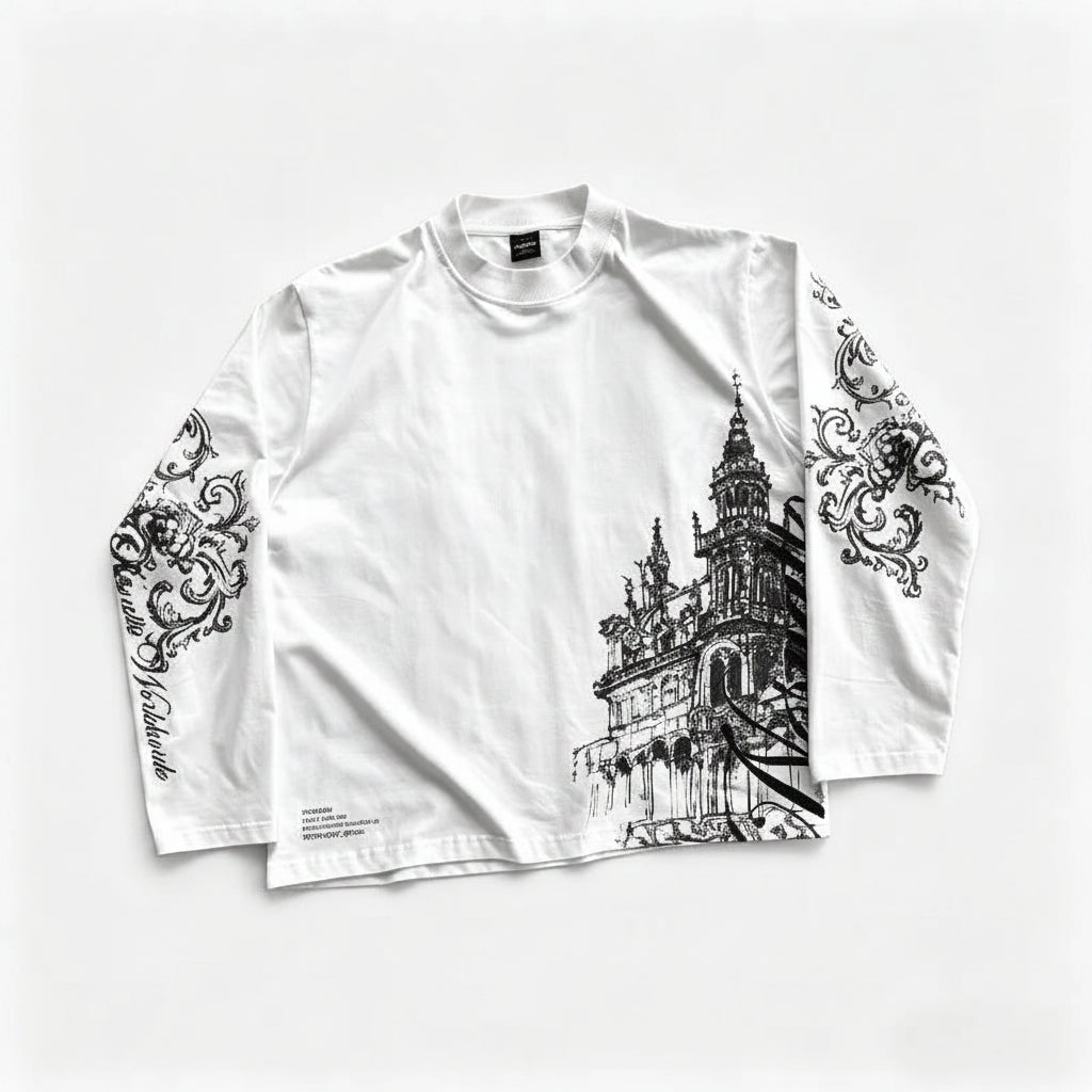 Longsleeve vintage Y2K Harajuku gothique