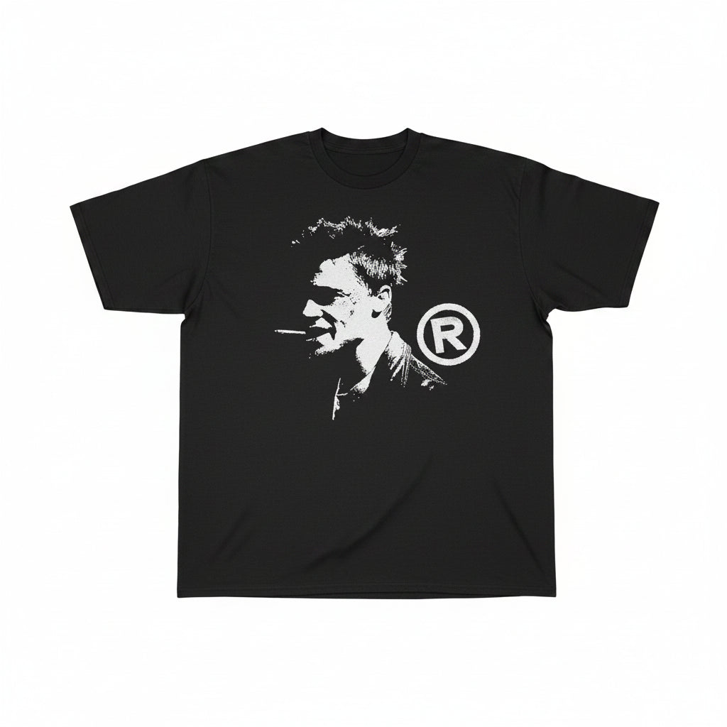 T-shirt rétro américain "Fight Club"