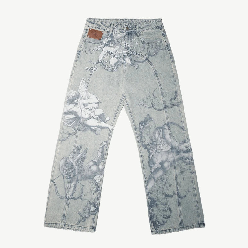 Jean Baggy Angel Y2K