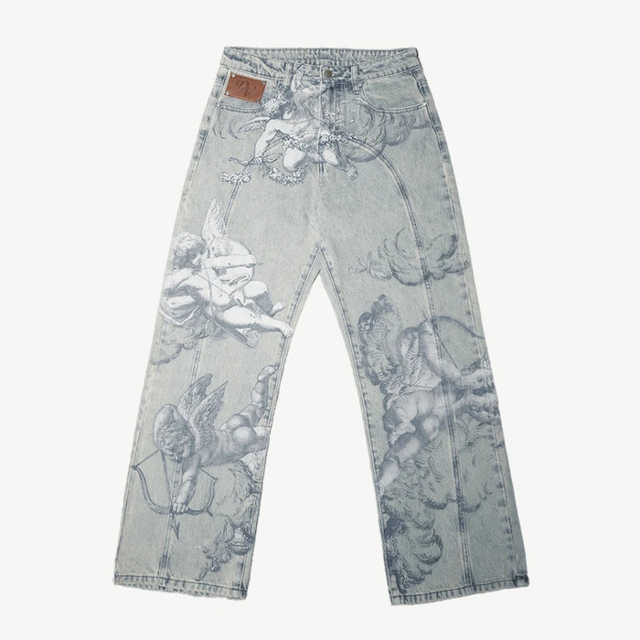 Jean Baggy Angel Y2K