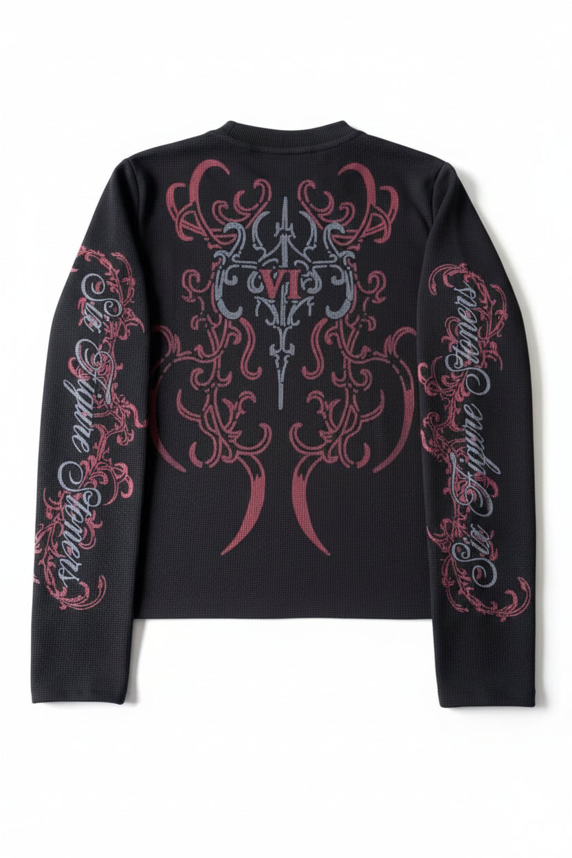 Longsleeve vintage Y2K Harajuku gothique