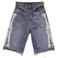 Short Skeleton Denim Y2K Retro