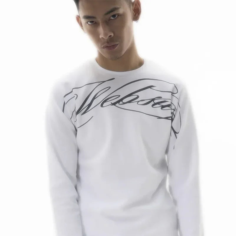 Longsleeve Y2K Websury Imprimé — Hip-Hop Streetwear Oversize