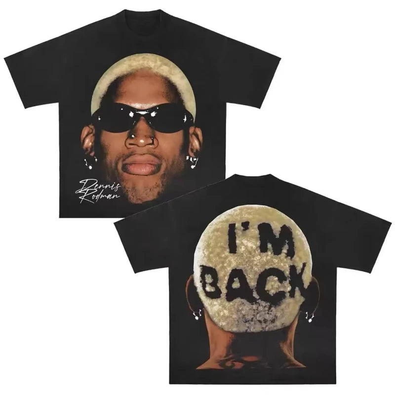 Y2K Printed Face T-Shirt