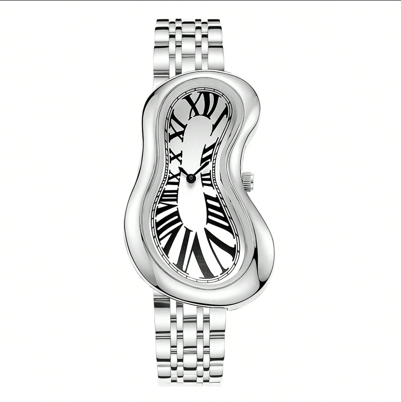 Montre Quartz Y2K Millénaire Rétro Asymétrique Torsadée